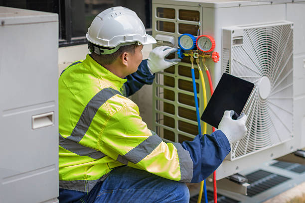 Professional Hvac technician working in Corrigan, TX